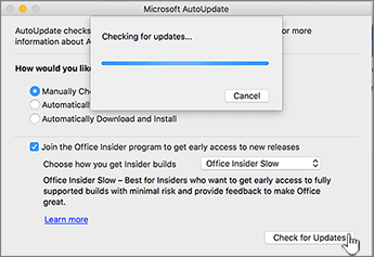 manually update microsoft office 11 for mac